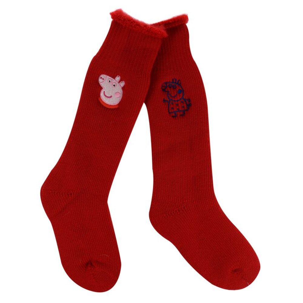 Regatta Childrens/Kids Peppa Pig Boot Socks (Pack of 2) / Red